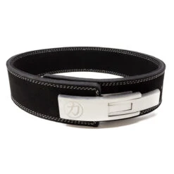 Narrow 7.6cm Black Lever Belt, 10mm - IPF Approved -Strength Shop 10mm 3inch wide brushed