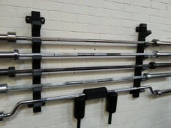 Wall Mountable Horizontal Bar Holder - 6 Bars -Strength Shop 20130925 152000