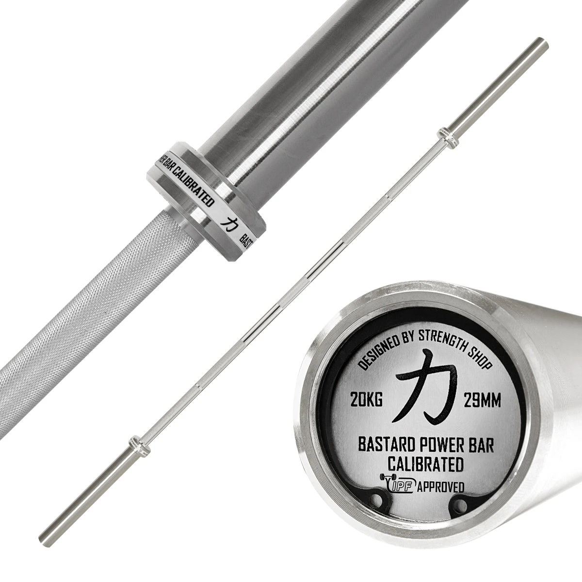 Calibrated Bastard Power Bar - Stainless Steel, IPF Approved 3 Calibrated Bastard Power Bar - Stainless Steel, IPF Approved
