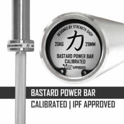 Calibrated 20kg Bastard Power Bar - IPF Approved