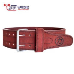 Double Prong Belt, Wine Red Colour, 10MM - IPF Approved -Strength Shop BEL 10MM DP WINERED S Shop 1 1 73e31201 3e44 49b4 9c86 dda82176eeed