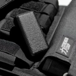 Heavy Duty Weighted Vest Adjustable - 1-20KG -Strength Shop Black weighted Vest Block
