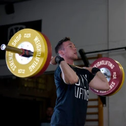 B-WARE Competition Olympic Bumper Plates -Strength Shop COMPO BUMP Mood 4 1