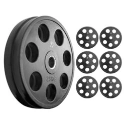 Rubber Coated Easy Grip Plates -Strength Shop EZ GRIP Plate Shop SET