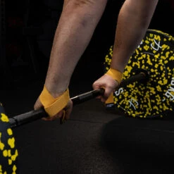 Originals Lifting Straps, Gold - Cotton -Strength Shop Gold Deadlifting Straps V6