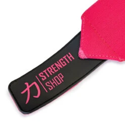 Heavy Wrist Wraps, Pink, IPF Approved – 60cm/90cm -Strength Shop Heavy Pink Pro Rubber Tab