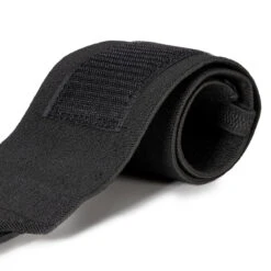 Heavy Black Wrist Wraps - IPF Approved – 60cm/90cm -Strength Shop Heavy White Black V4