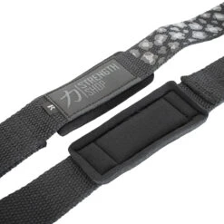 Dark Leo PRO Lifting Straps, 50cm Or 65cm /w Grip Pattern -Strength Shop LIFT STRAPS DRK LEO PRO 3