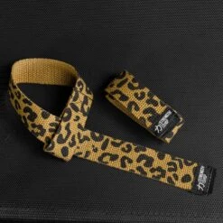 Originals Lifting Straps, Leopard - Cotton -Strength Shop Leopard Print DL Straps V4