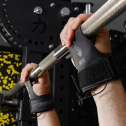 Kevlar Lifting Grips, Black -Strength Shop Lifting Grips v5