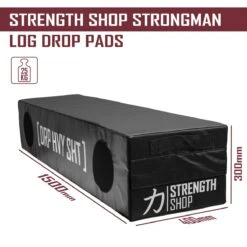 Strongman Log Drop Pads, Pair -Strength Shop Log Drop Pads Measuments