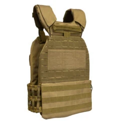 Tactical Plate Carrier Vest – 8kg, 10kg Or 15kg -Strength Shop Military Plate Carrier Vest Back Side