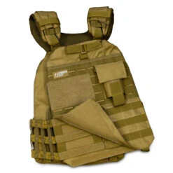 Tactical Plate Carrier Vest – 8kg, 10kg Or 15kg -Strength Shop Military Plate Carrier Vest Webbing Velcro