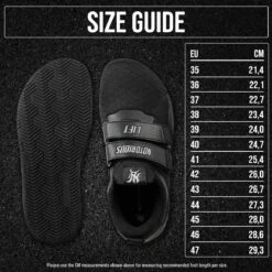 Notorious Lift - Sumo Sole Gen 4, Stealth 11 Notorious Lift - Sumo Sole Gen 4, Stealth -Strength Shop Notorious Lift Shoes Sumo G4 Stealth Size Chart