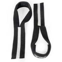 Anchor Weightlifting Straps, Black & White -Strength Shop Pro Athlete Weightlifting Straps v2