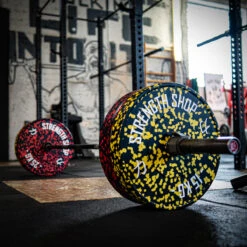 Fleck Rubber Bumper Plates – Colour Coded, 5kg-25kg Or 150kg Set -Strength Shop ProductShots Shop F 2
