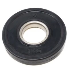 Rubber Coated Plates - Black, 1.25kg-5kg -Strength Shop RC CASTIRON 1kg