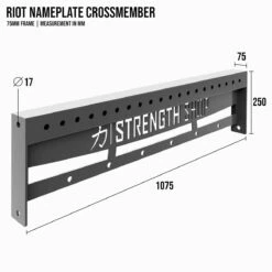 Riot MRR 75 | Nameplate Crossmember -Strength Shop Riot MRR 75 Nameplate Crossmember 2