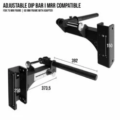 Adjustable Dip Bar I MRR Compatible -Strength Shop SHOP ADJUSTABLE DIP BARS 1 2