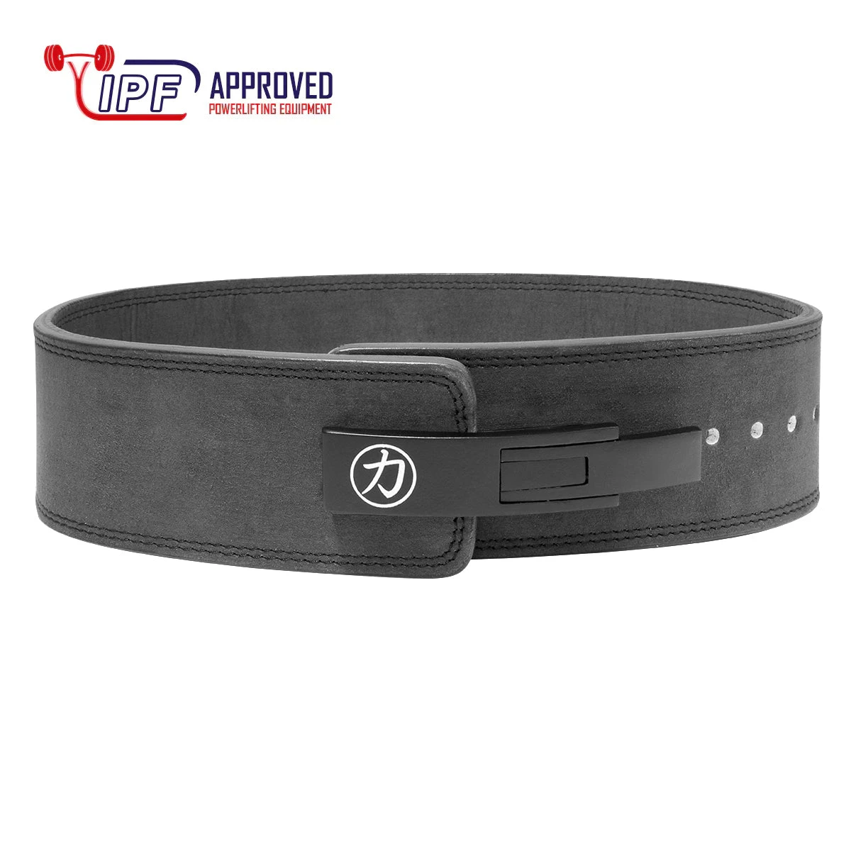 Dark Grey Lever Belt, 10mm - IPF Approved 4 Dark Grey Lever Belt, 10mm - IPF Approved - Image 2