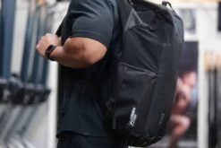 Hybrid Duffel/Backpack – The Ultimate Gym Bag -Strength Shop SHOP DUFFEL BACKPACK ACTION SHOT 2
