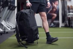 Hybrid Duffel/Backpack – The Ultimate Gym Bag -Strength Shop SHOP DUFFEL BACKPACK ACTION SHOT 3