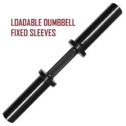 Olympic Dumbbell Handle With Fixed Sleeves 9 Olympic Dumbbell Handle With Fixed Sleeves -Strength Shop SHOP DUMB HANDLE FIXED 2