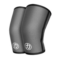 7mm Inferno Neoprene Knee Sleeves, Grey – IPF Approved (Pair)