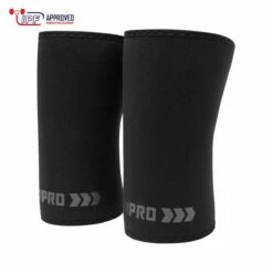 7mm Inferno PRO Knee Sleeves - Extra Stiff Neoprene, Stealth - IPF Approved -Strength Shop SHOP NEO KNEE 7MM STLTH STIFF 1