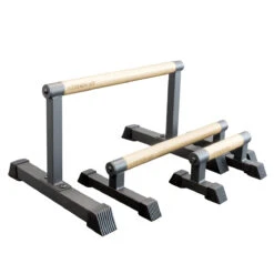 Wooden Grip Parallettes - 3 Sizes, Steel Base -Strength Shop SHOP PARALLETTES LARGE 10