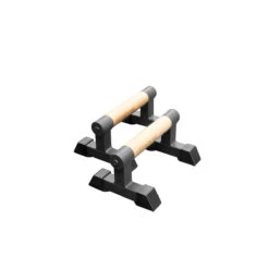 Wooden Grip Parallettes - 3 Sizes, Steel Base -Strength Shop SHOP PARALLETTES LARGE 3