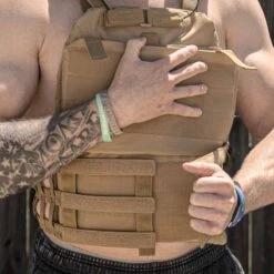Tactical Plate Carrier Vest – 8kg, 10kg Or 15kg -Strength Shop SHOP PLATEVEST ACTIONSHOT 3