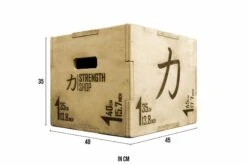 Wooden Plyo Box -Strength Shop SHOP PLYOBOX WOOD SMALL TECH