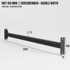 Riot Rig MRR | Extended Crossmembers 1x / 1.5x / 2x -Strength Shop SHOP RIOT CM BAR DBL 2