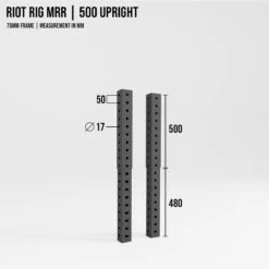 Riot Rig MRR | Upright Extensions -Strength Shop SHOP RIOT UPRIGHT 0 5M 2