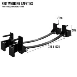 Riot MRR 75 | Webbing Safeties – 1075, Pair 6 Riot MRR 75 | Webbing Safeties – 1075, Pair -Strength Shop SHOP Riot Webbing Safeties 3 f318bb3d 2dac 401e bf89 e5ad16023b45