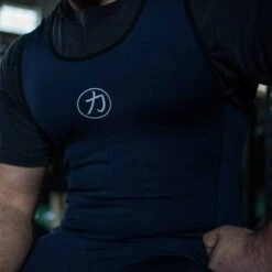 Midnight Blue Singlet, Unisex – IPF Approved -Strength Shop SHOP SINGLET UNISEX BLU 3