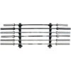 Wall Mountable Horizontal Bar Holder - 6 Bars 2 Wall Mountable Horizontal Bar Holder - 6 Bars -Strength Shop SKUWM HOR BAR RACK 61