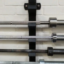 Wall Mountable Horizontal Bar Holder - 6 Bars -Strength Shop SKUWM HOR BAR RACK 63