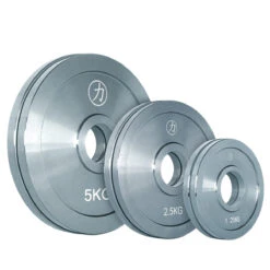 Powerlifting Steel Plate Package, Zinc Plated - 2 X 5KG, 2 X 2.5KG, 2 X 1.25KG