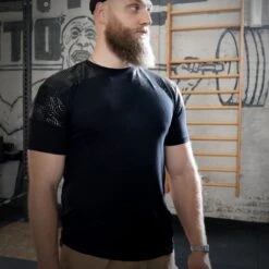 Barbell Grip Shirt, Black -Strength Shop Shop GRIP SHIRT BAR 6