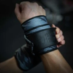 Medium Wrist Wraps - Dark Camo Print - IPF Approved – 30cm/60cm -Strength Shop WRIST WRAPS HEAVY DRKCAMO AS 3 0e48bf7b 04e5 4ec8 8bf4 aaaa6b98c456