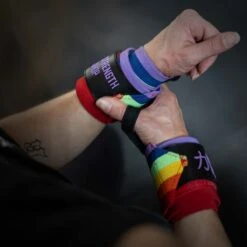 Medium Wrist Wraps, Rainbow, IPF Approved – 60cm -Strength Shop WRIST WRAPS HEAVY RAINBOW AS 1 29fce06d a049 4432 a421 6051217b88be
