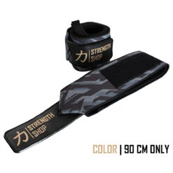 Heavy Wrist Wraps, Dark Camo, IPF Approved – 60cm/90cm -Strength Shop WRIST WRAPS MED DRKCAMO 2
