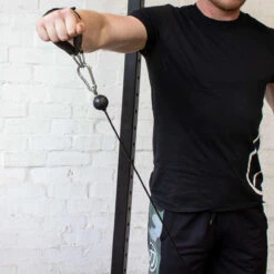 Padded Ankle Strap, Neoprene -Strength Shop ankle strap action 6 1200x1200 be522751 7ae5 4d1e 9a3c 1f7a1ec78e3c