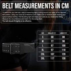 Double Prong Belt, All Black, 13MM - IPF Approved -Strength Shop belt soize chart 3 43351a71 a139 493b 87de a9d26392f1f3