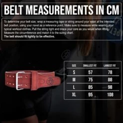 Double Prong Belt, Wine Red Colour, 10MM - IPF Approved -Strength Shop belt soize chart 5 835b0112 4dd5 43f6 987e 2e24fb04358c
