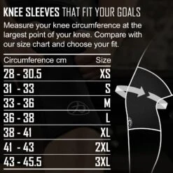 7mm Inferno Neoprene Knee Sleeves, Dark Camo - IPF Approved (Pair) -Strength Shop knee sleeve size table a5a2bd03 c4d7 4993 826e 363ee1c76f8d