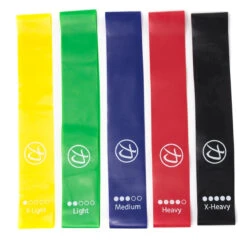 Glute Gymnastic Mini Bands - Set Of 5 Incl. Bag -Strength Shop lite band set 2 2