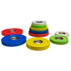 Rubber Coated Fractional Plate Set, Coloured - 15KG